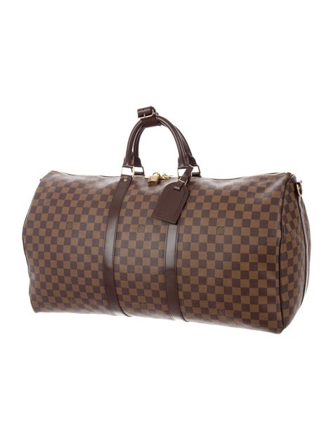 louis vuitton keepall 55 damier|keepall 55 with shoulder strap.